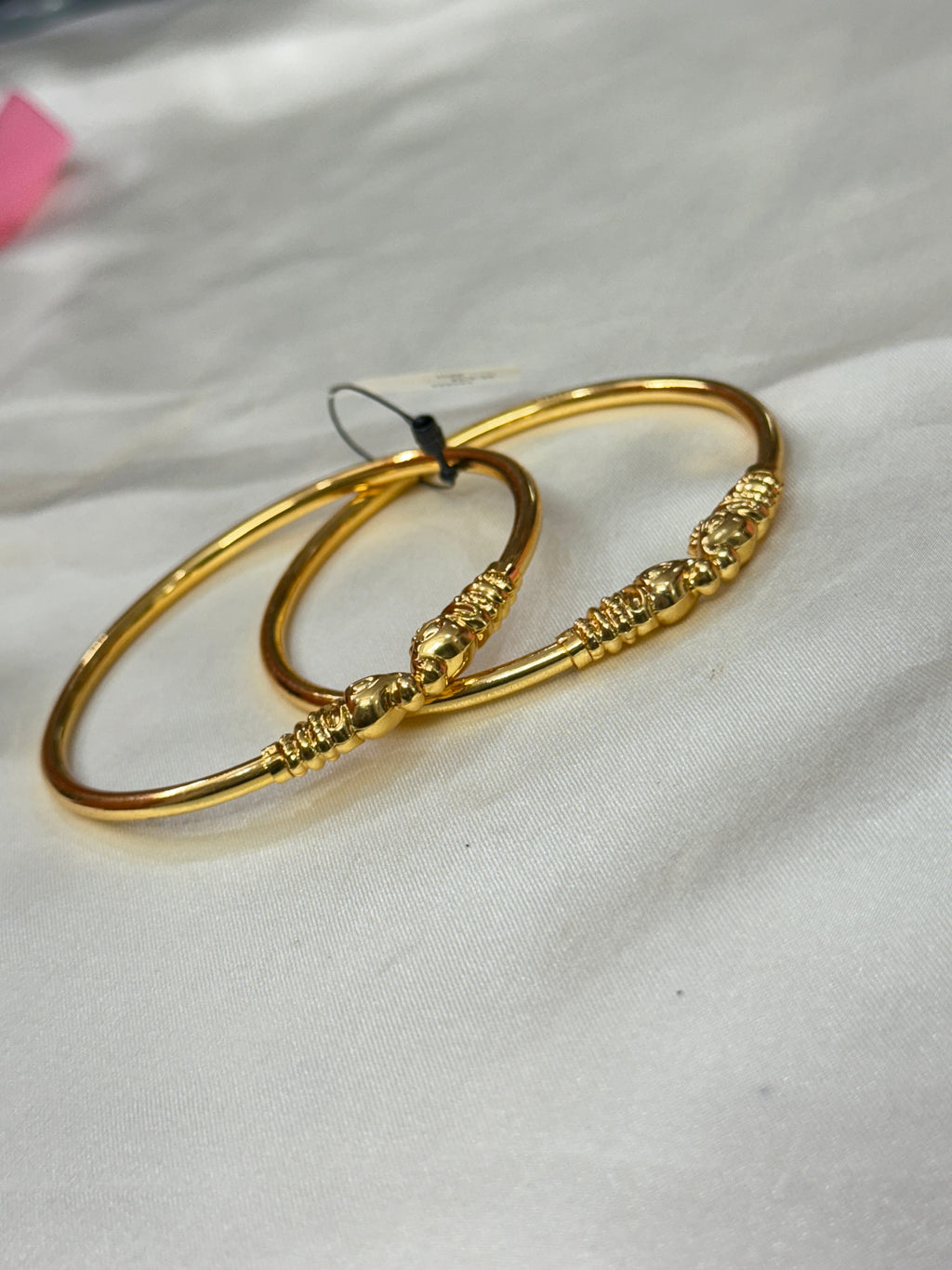 Sb138 gold elephant kada bangles