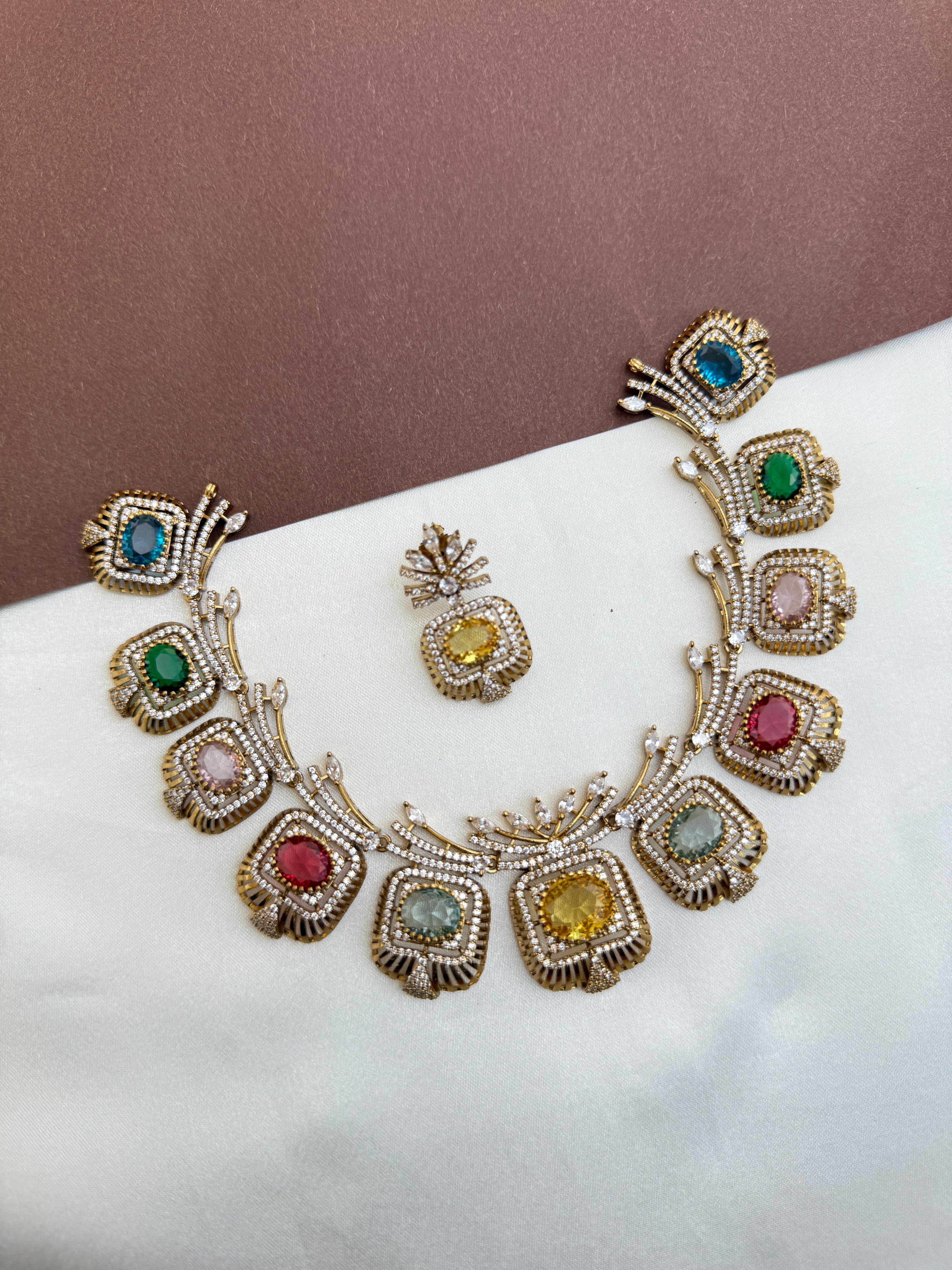 Ns367 navarathan Neckset