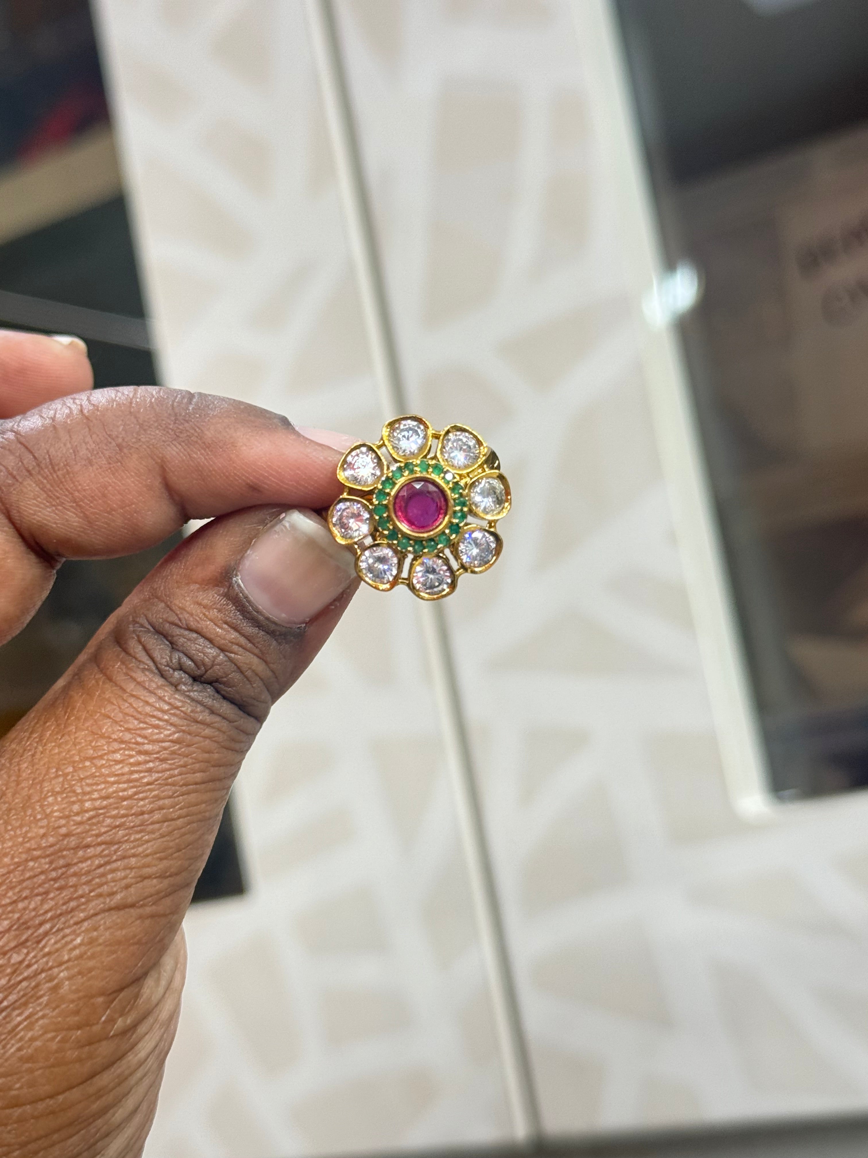 Rg211 adjustable finger ring