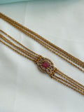 Ch5082 Chandraharam with side pendent layers in 25 inches