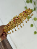 Hb699 Lakshmi Devi peacock plain beads kids hipbelt
