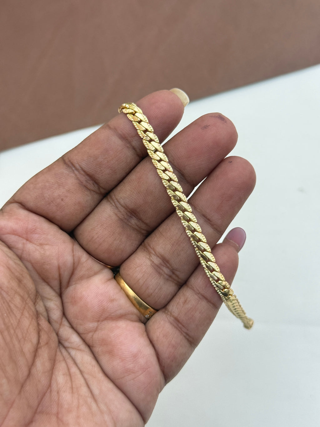 Ph297 Panchaloham unpolished bracelet can be used for girls and boys