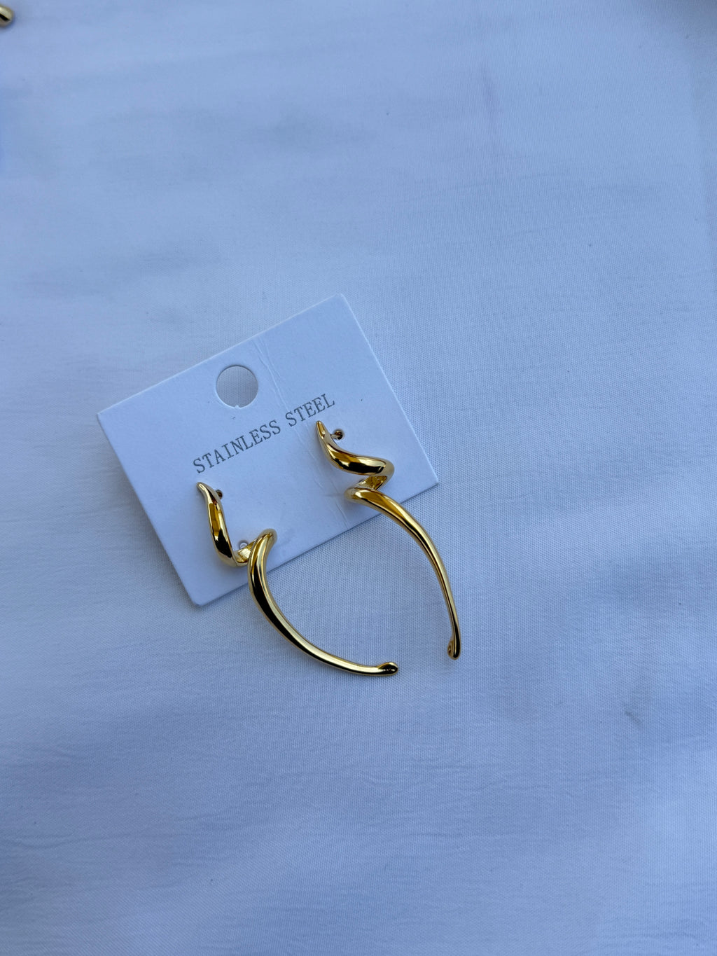 Er021 spiral western Anti tarnish Earrings