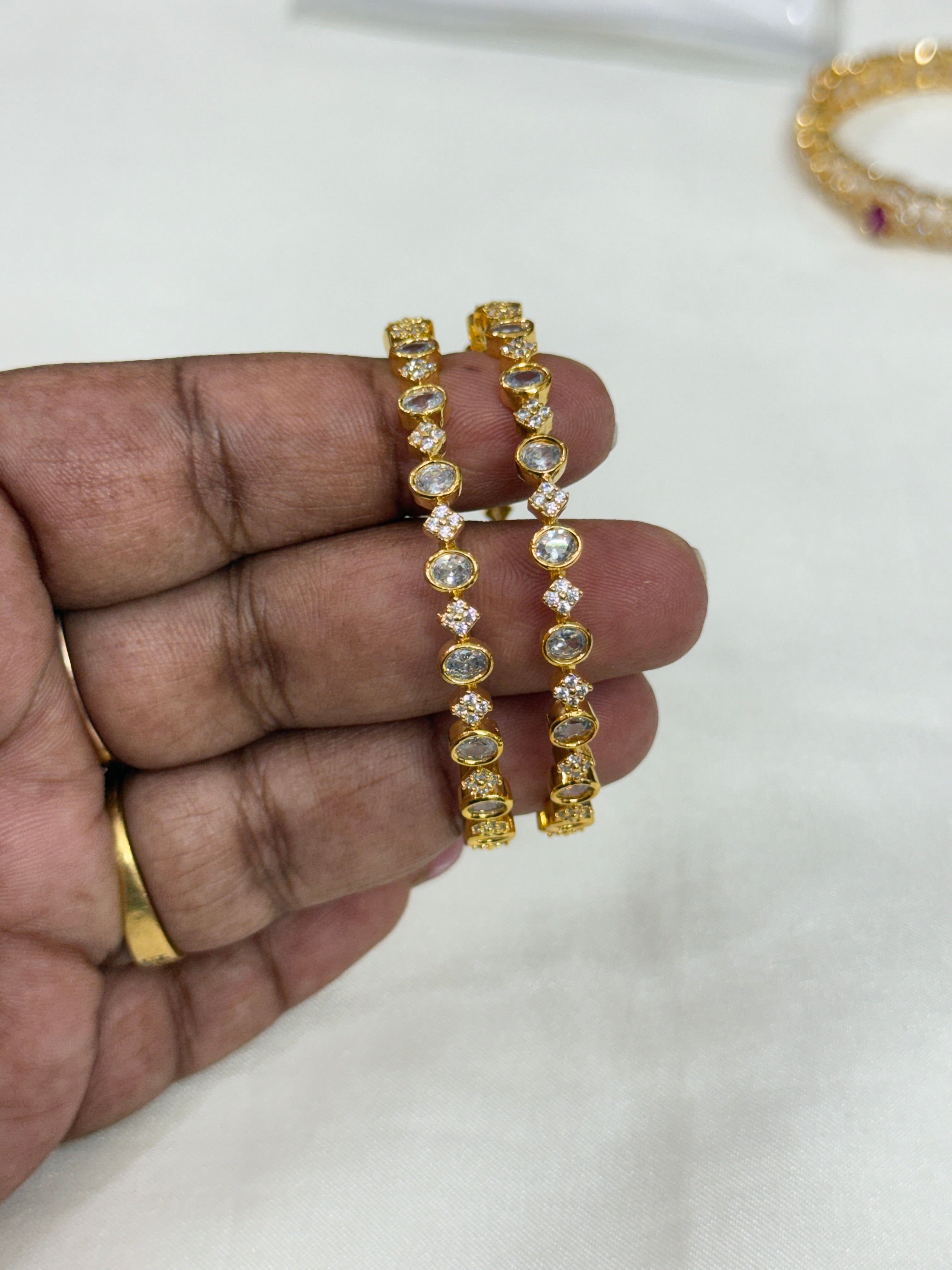 Kd049 diamond replica bangles