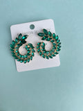 6 shape moon stone studs ER6125