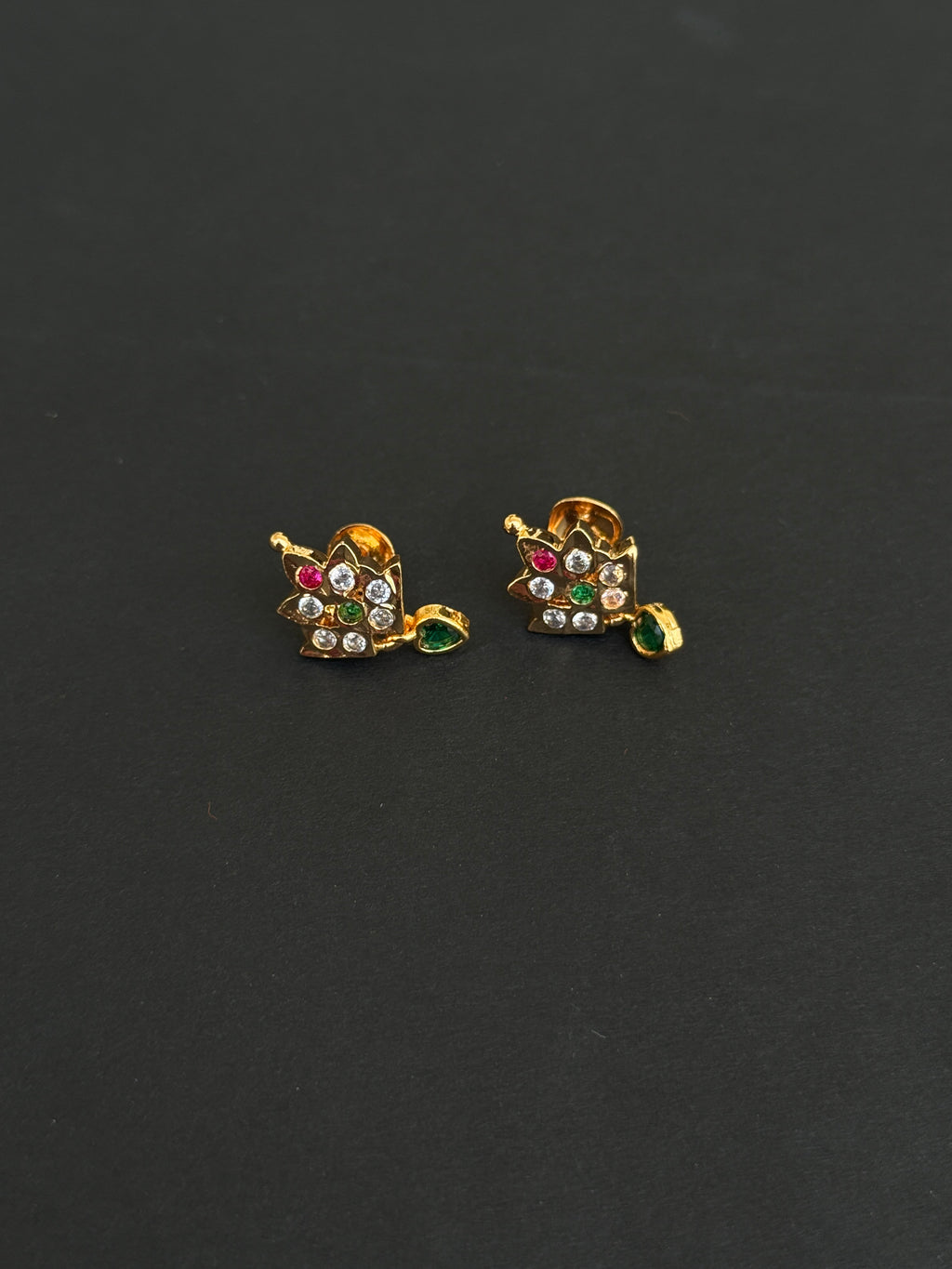 Ph019 multi panchaloham back screw earrings