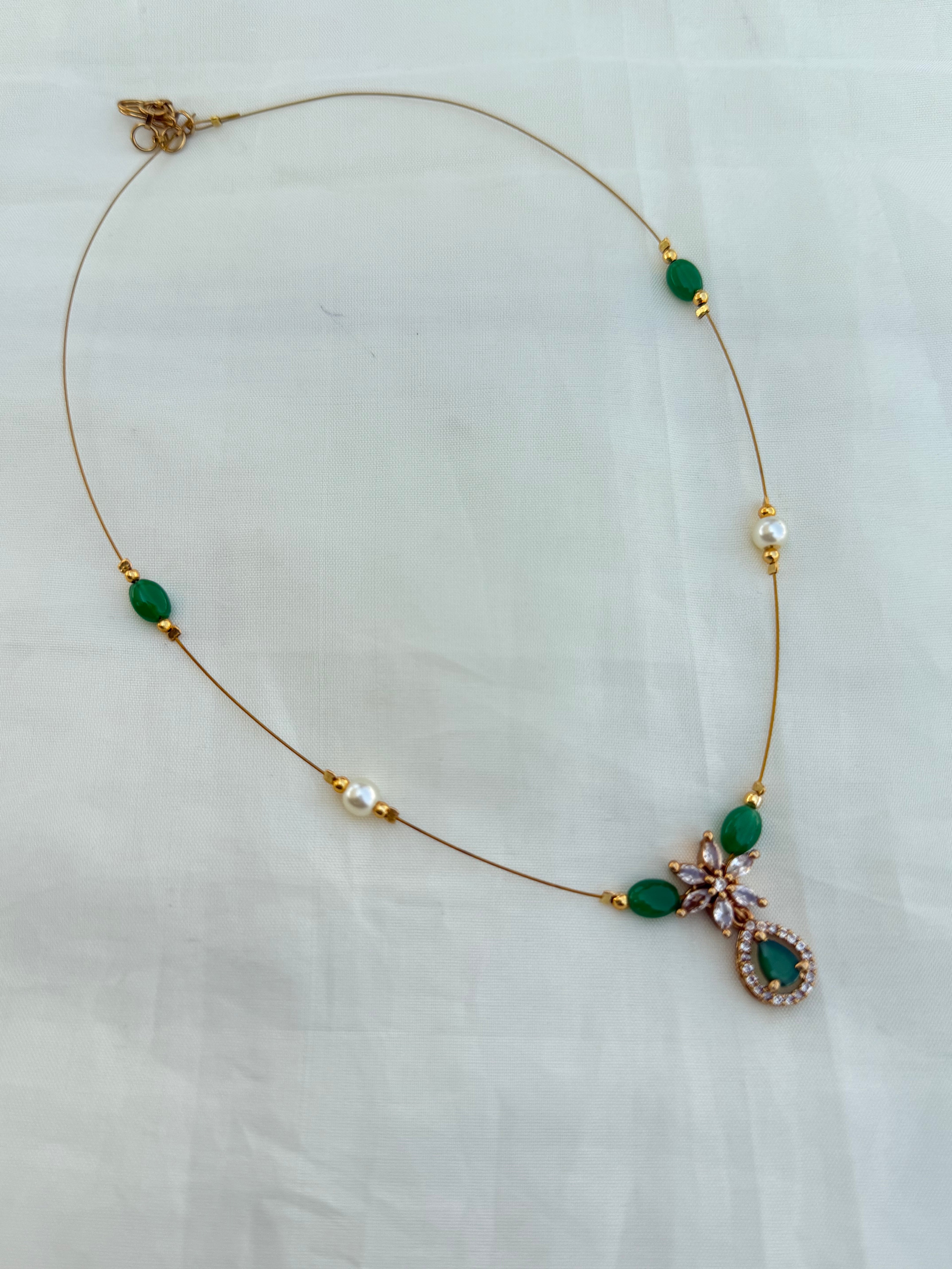 Ns009 flower invisible Neckset
