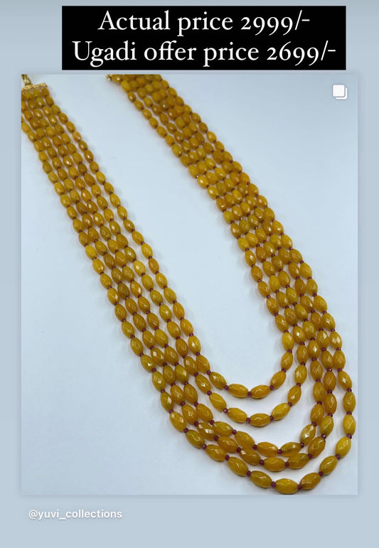 5lines yellow onex beads