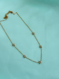 Dc093 anti tarnish flowers 18inches adjustable daily wear chains
