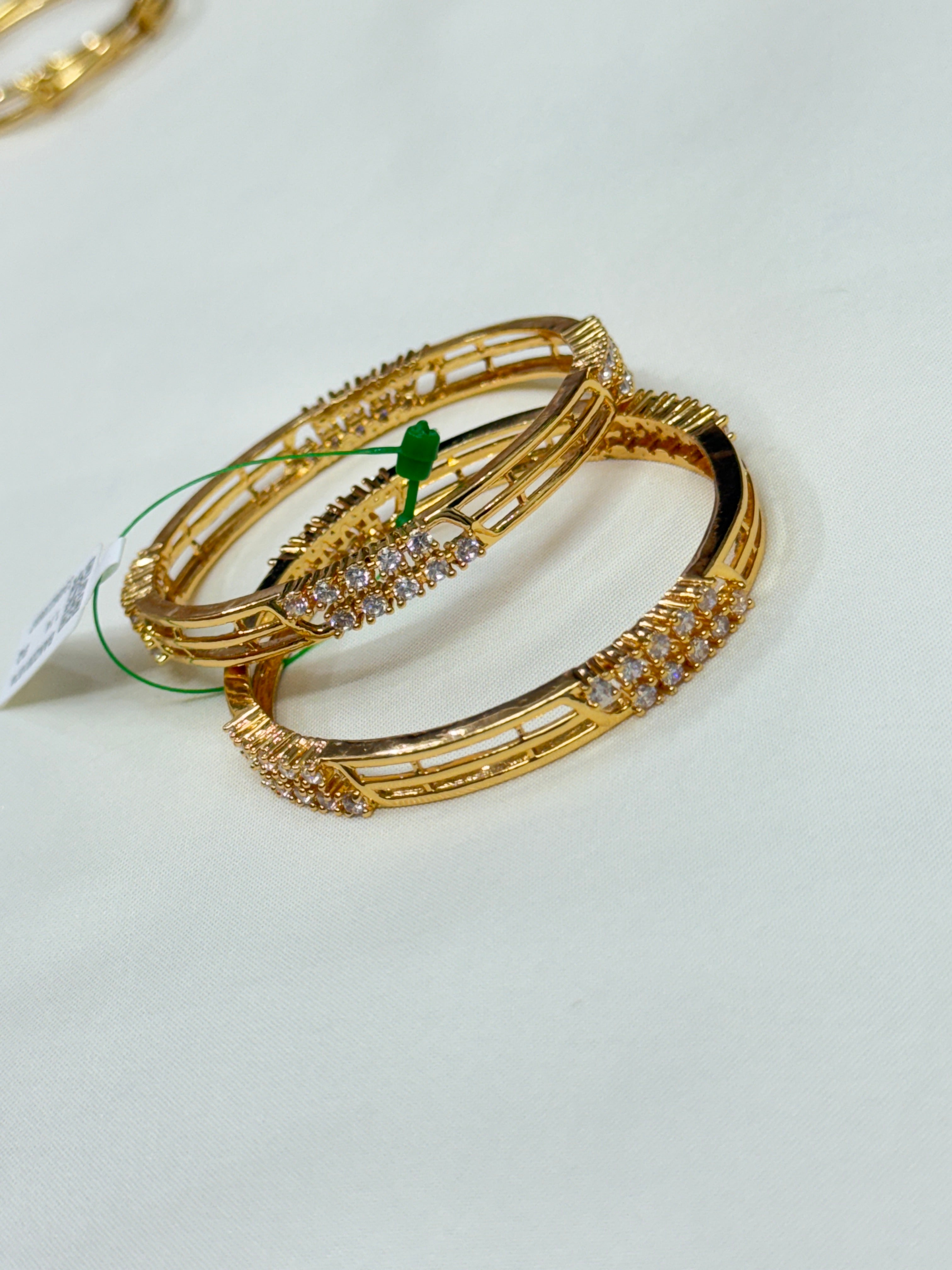 Kd018 cz stones kids bangles