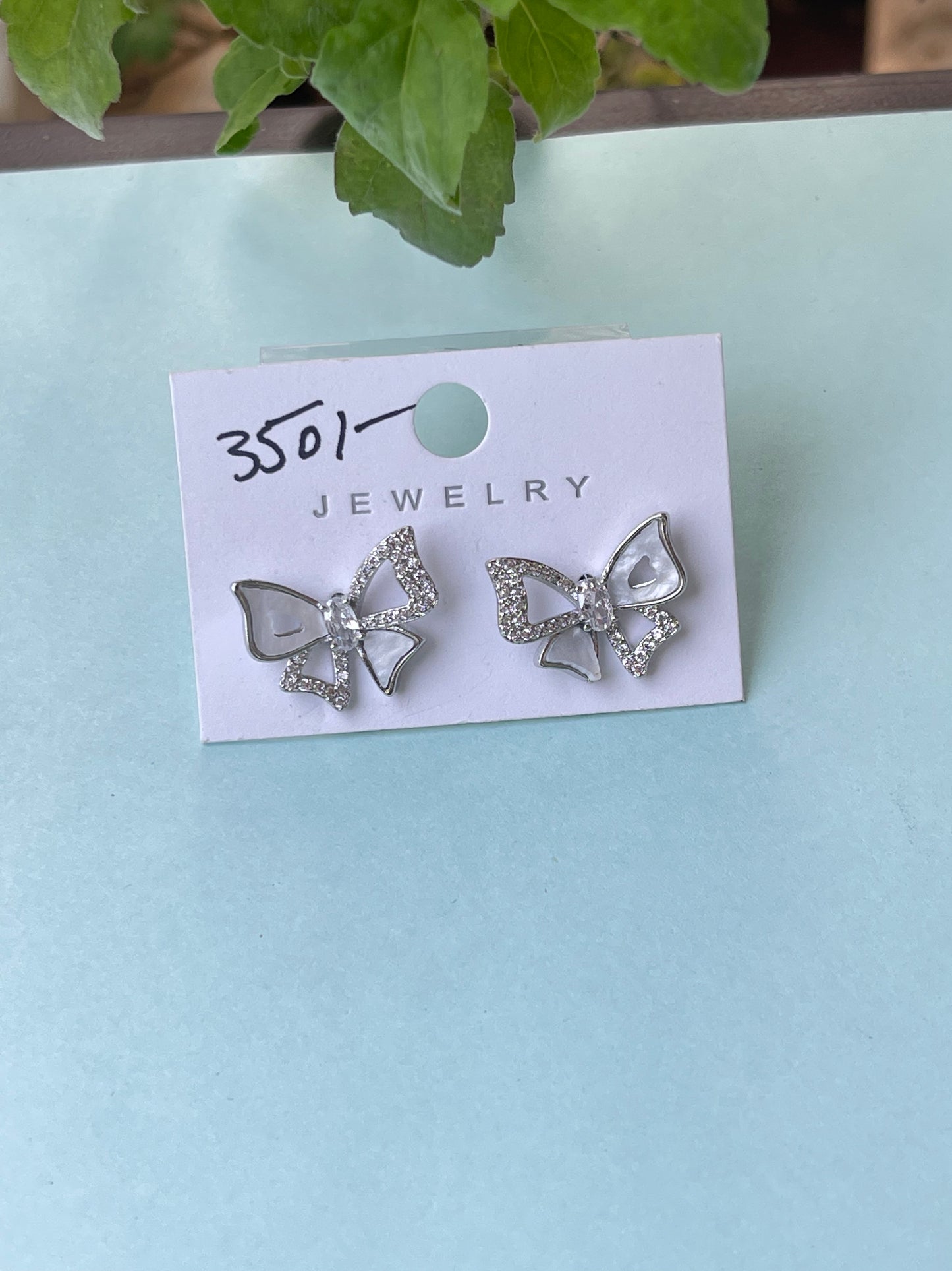 Silver butterfly studs ..!! Color won't fade