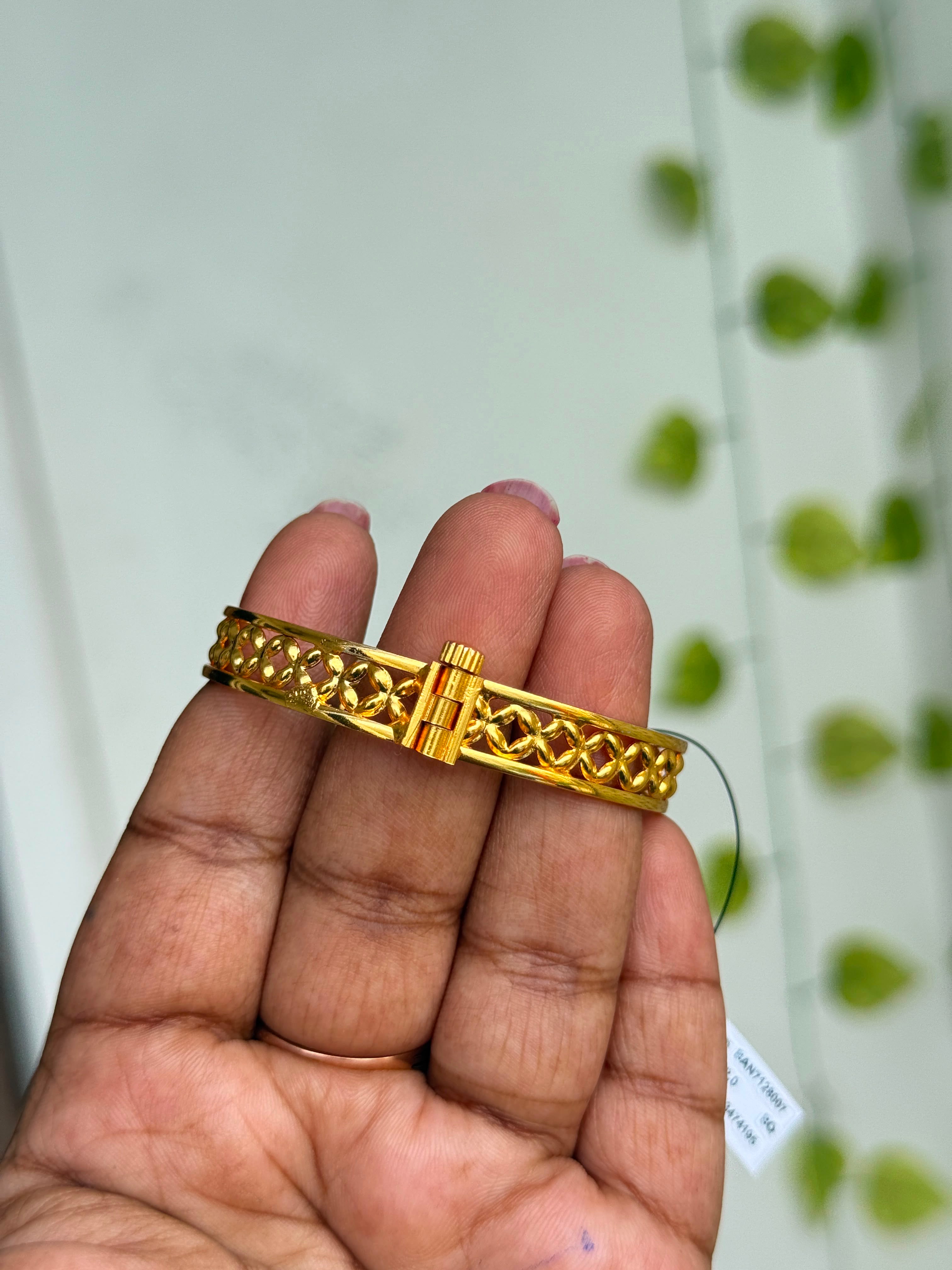 Kd067 Micropolish Openable Screw type kids bangles