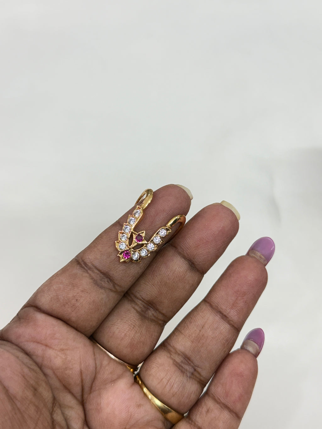 Rg019 V shape panchaloham adjustable finger rings
