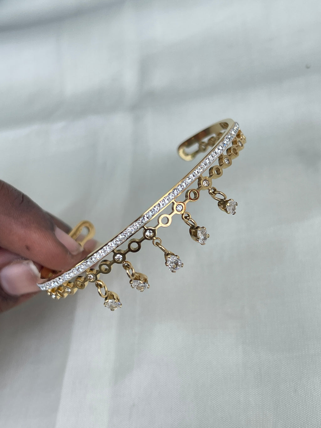 5 drops gold bracelet