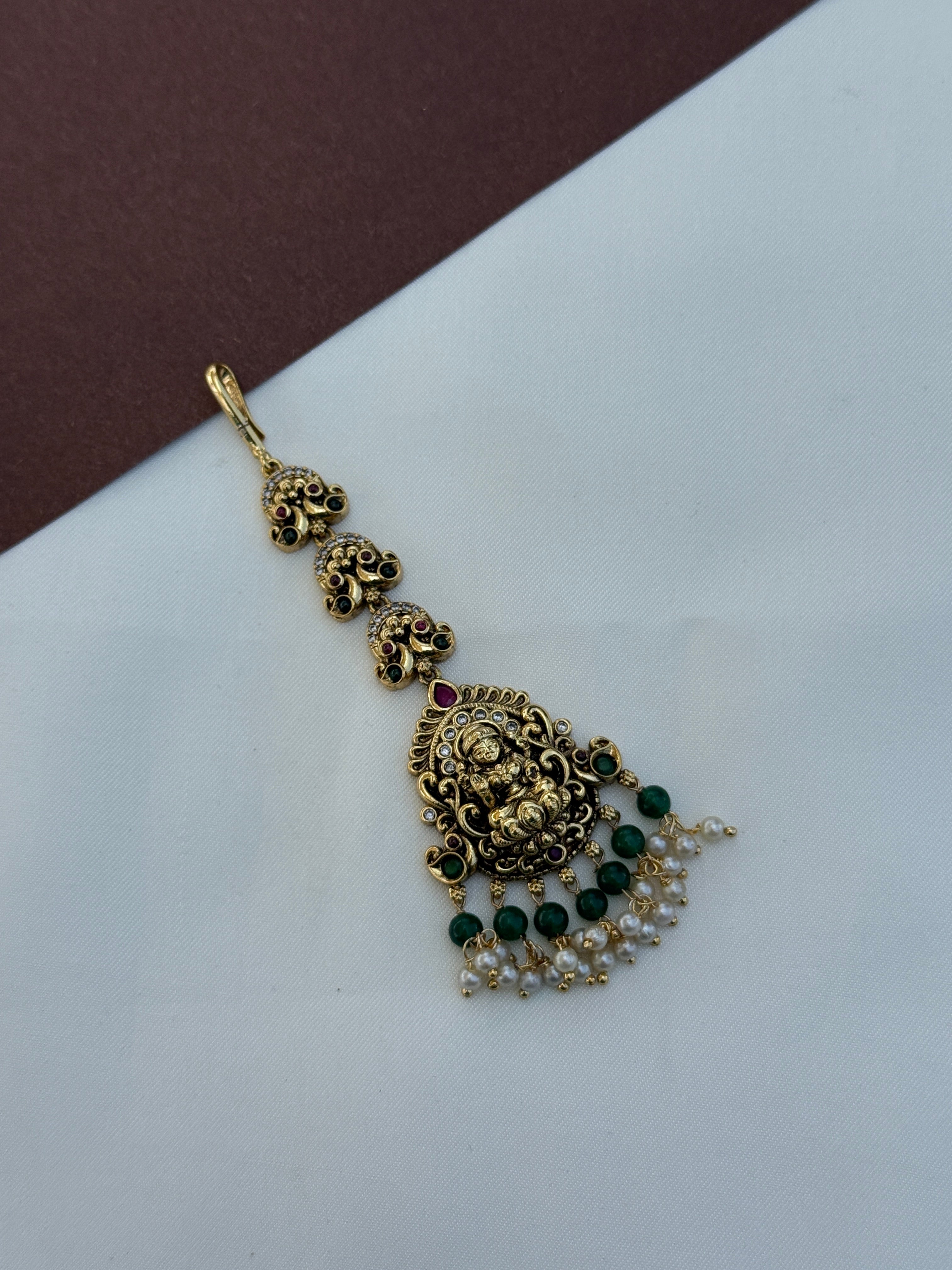 Tk551 Lakshmi devi peacock tikka