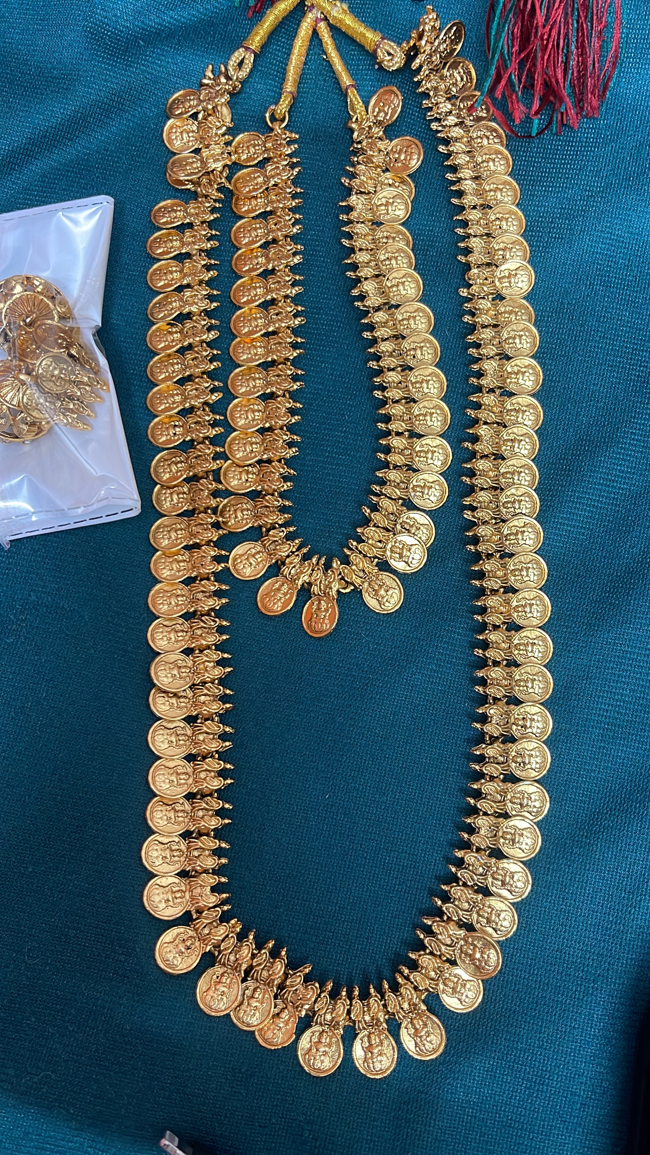 Lh550 pure matt finishing Lakshmi devi kasulaperu short and long combo