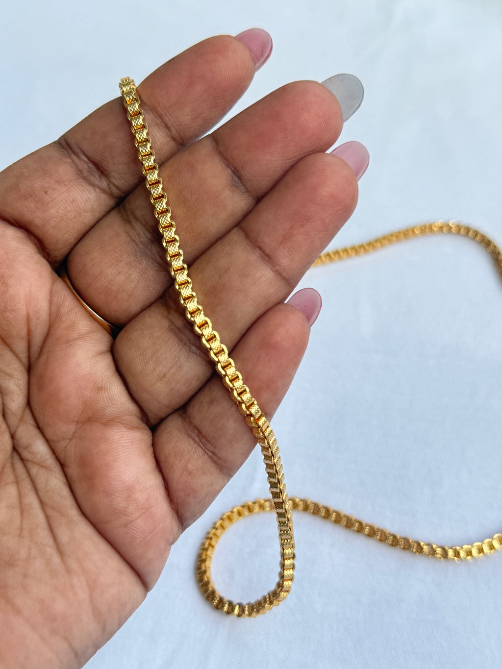 Tc028 28inches unpolished panchaloham mangalsutra chain thali