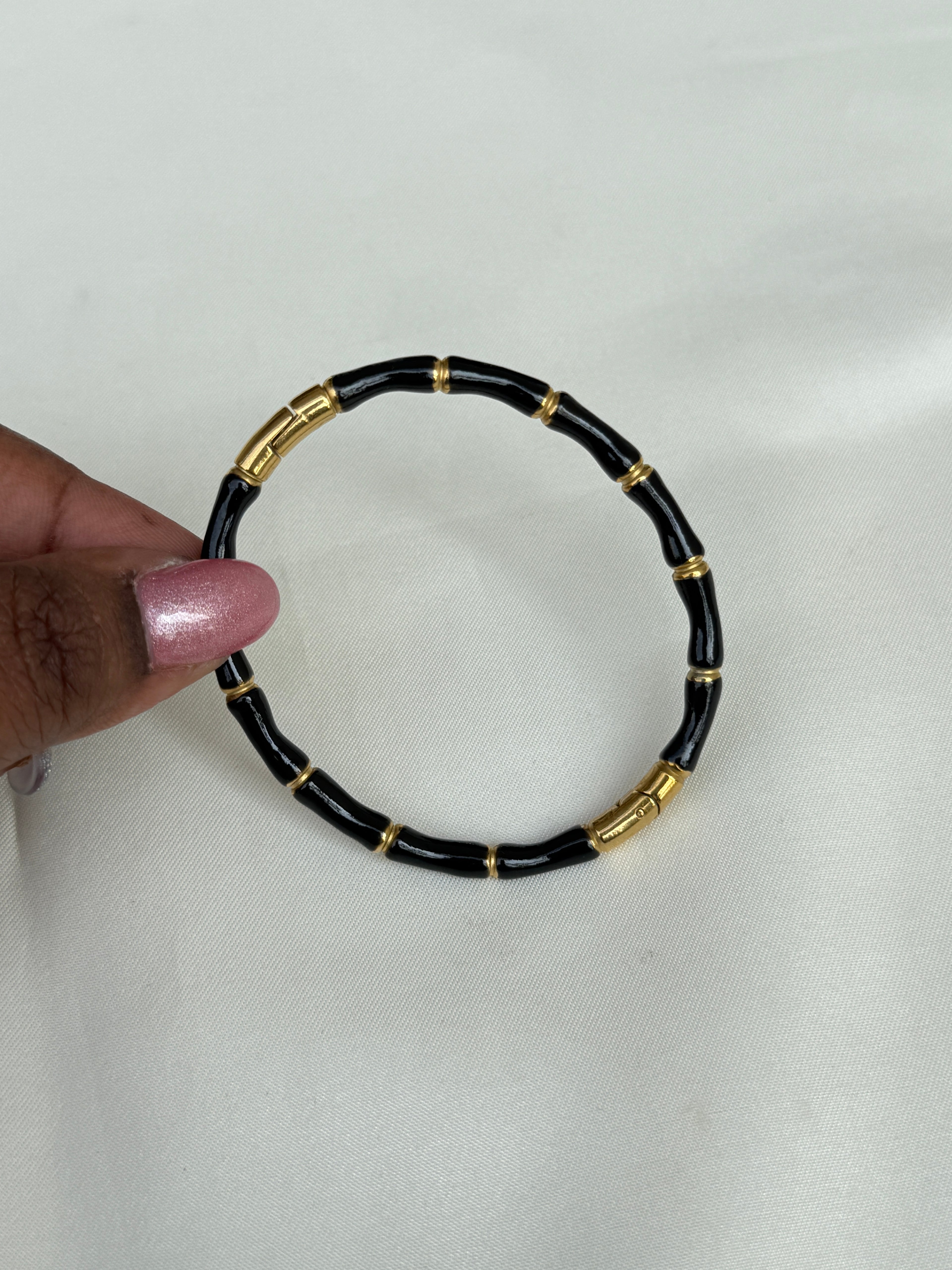 Ab053 bamboo anti tarnish openable bracelets suits for 2-4,2-6