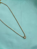 DC118 anti tarnish full stones 18inchee adjustable Daily Wear chains