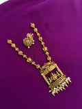 Lakshmi Devi peacock short neckset with butta earrings ns912