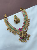 NS628 peacock jadau kundan lakshmi devi Neckset