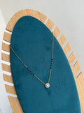 BB035 circle Anti tarnish Black Beads