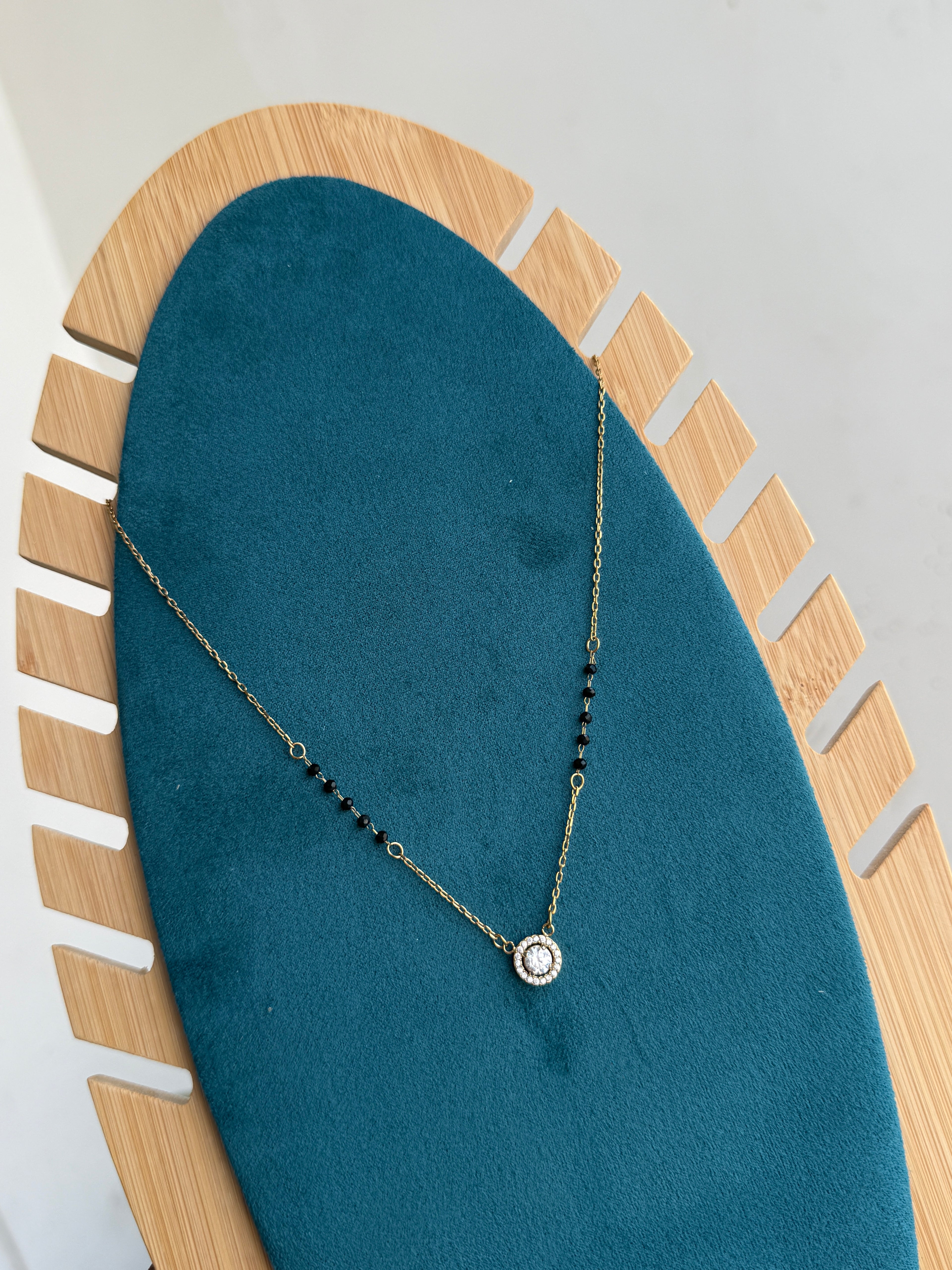 Bb035 circle Anti tarnish blackbeads