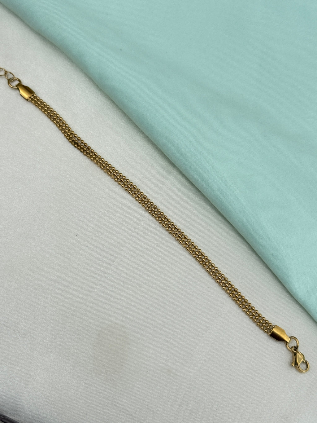 Ab629 anti tarnish plain 8 inches 2.6 to 2.8 size adjustable chain bracelet