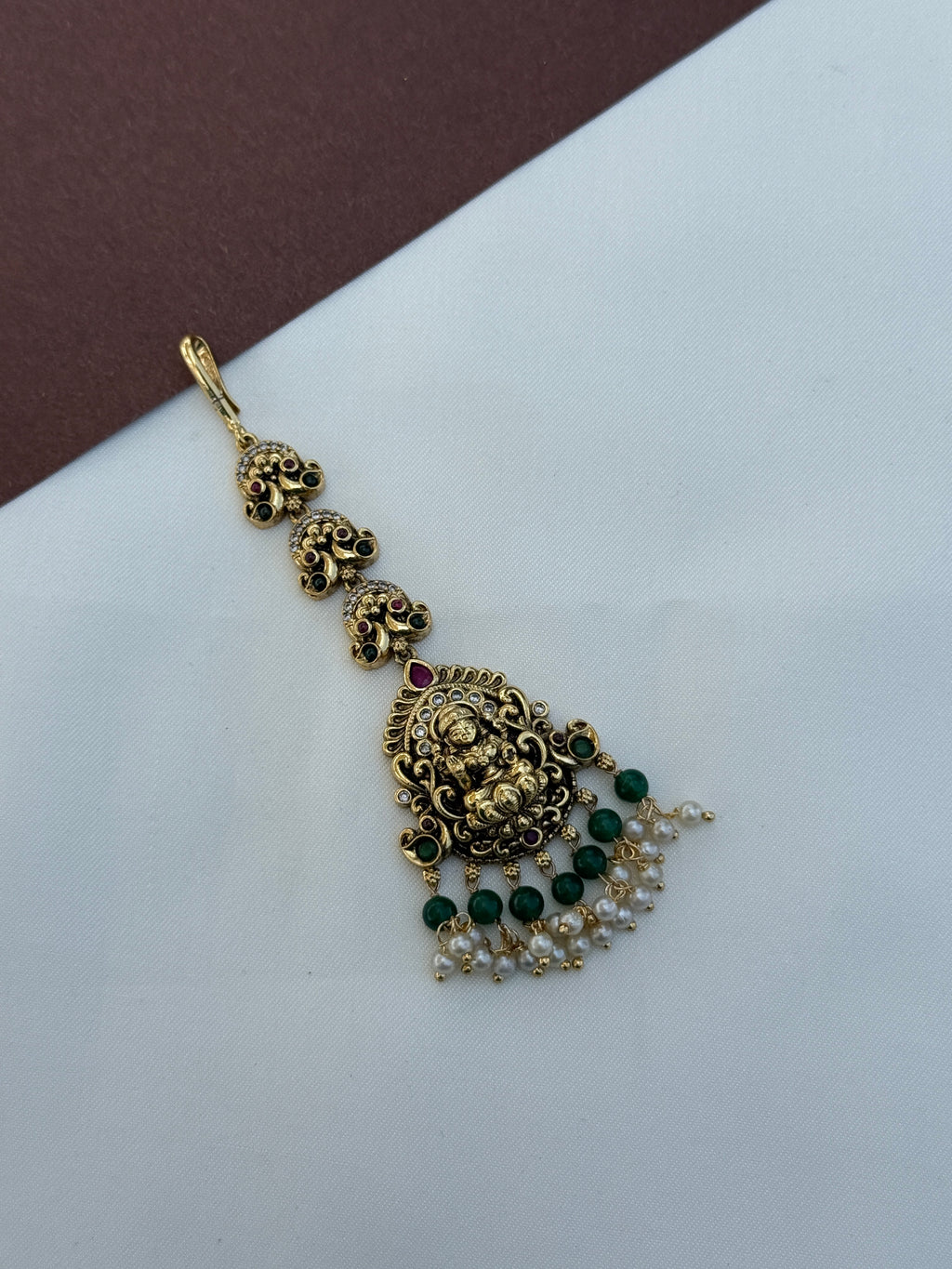 Tk551 Lakshmi devi peacock tikka