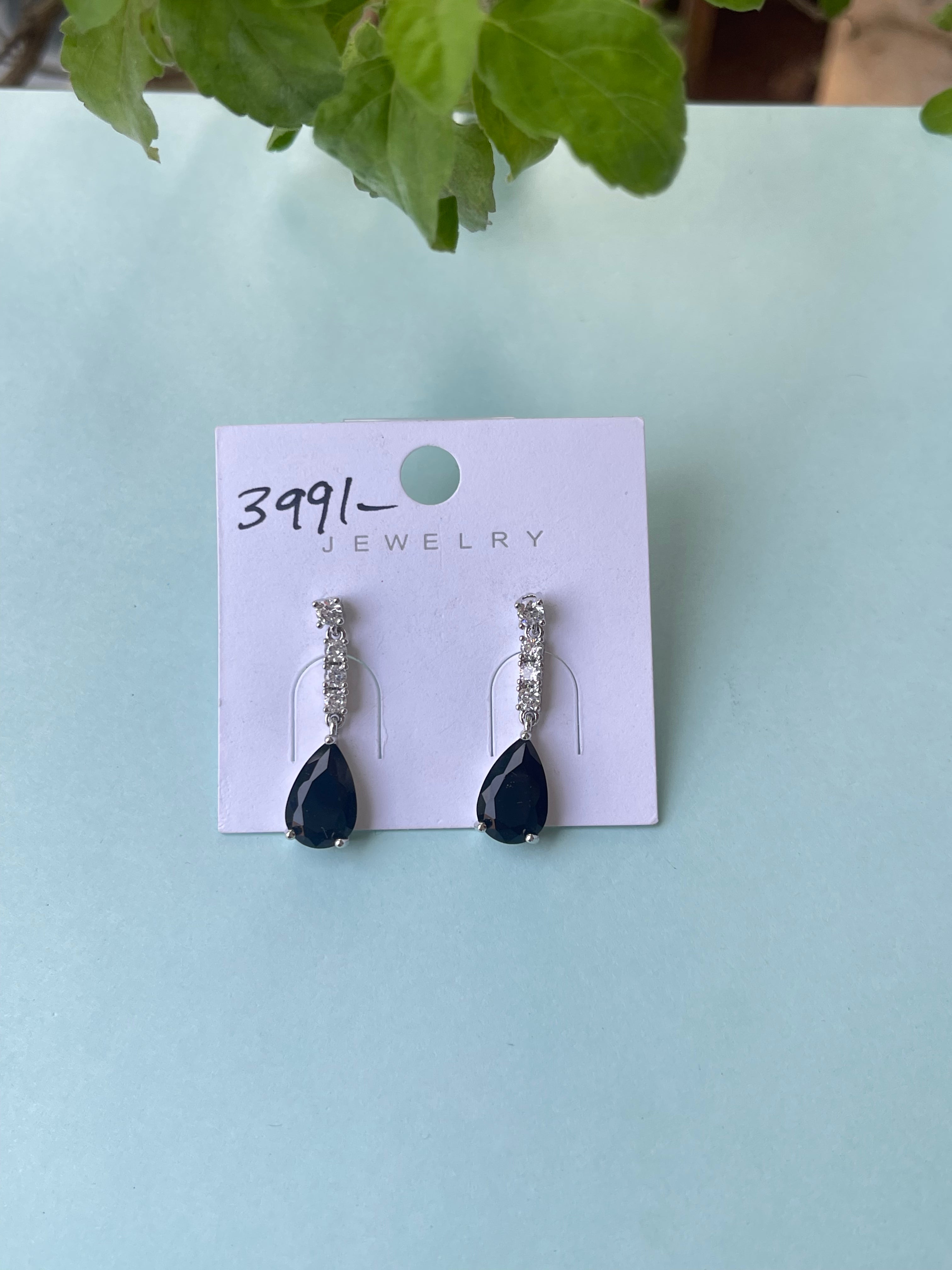 Silver hanging earrings