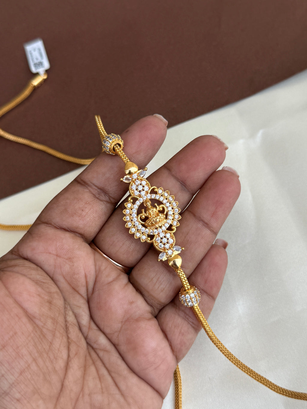 Tc013 thalichain with laxmidevi pendent