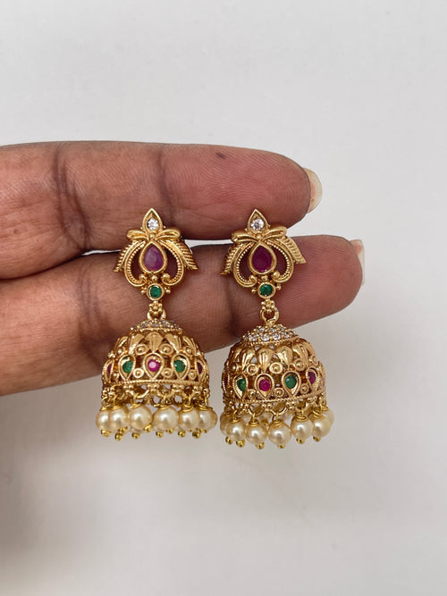 Back screw multi butta earrings
