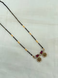 BB5081 18 inches single line Black Beads