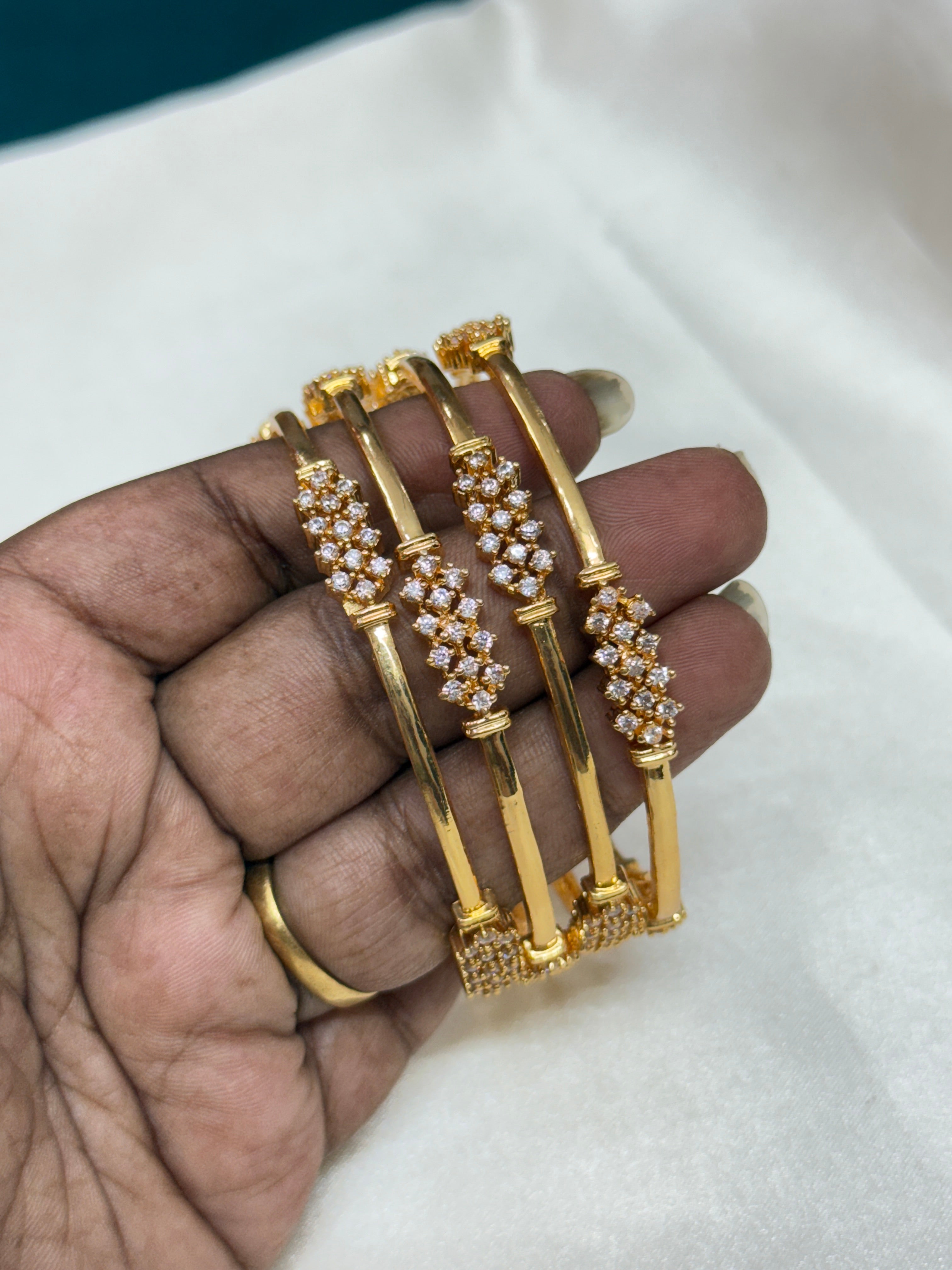 Sb143 diamond replica bangles