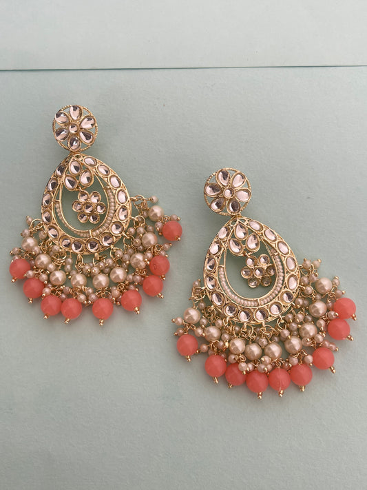 Lightweight chandbali earrings