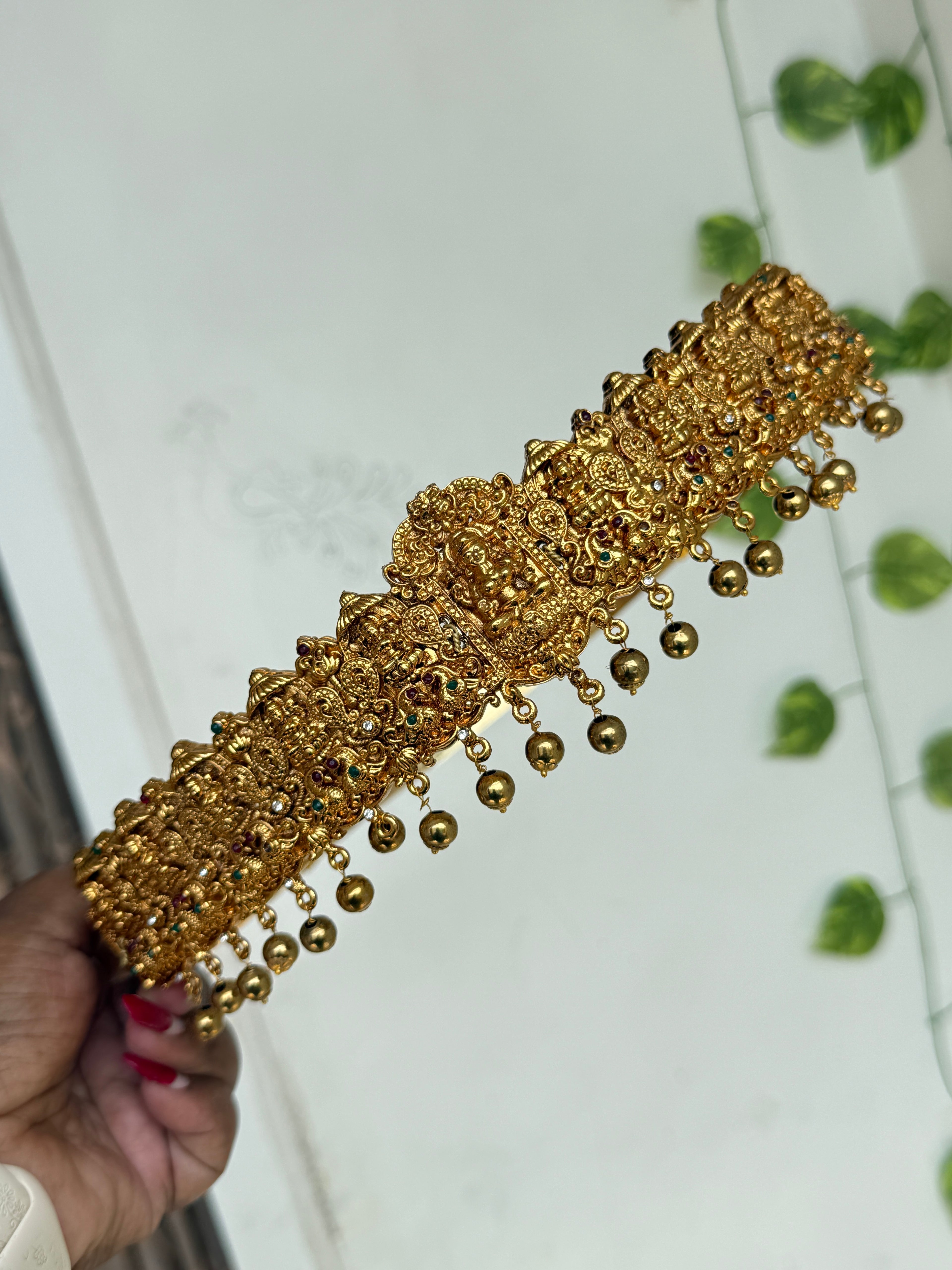 Hb668 lakshmidevi with gold balls multi adults hipbelt