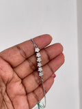 6 star silver adjustable bracelet AB1588