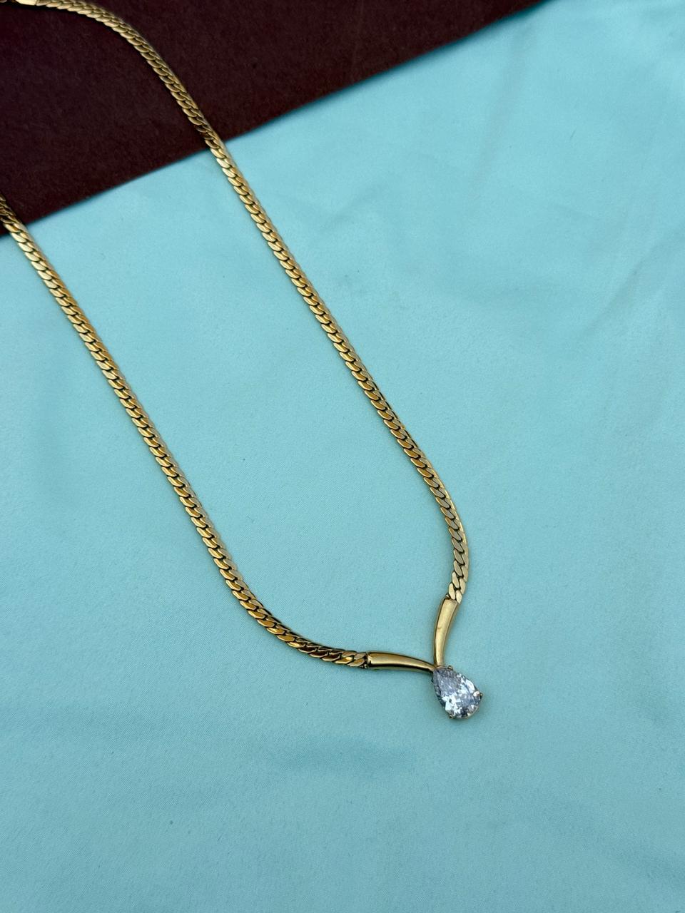 Dc077 anti tarnish 18inches adjustable daily wear chain