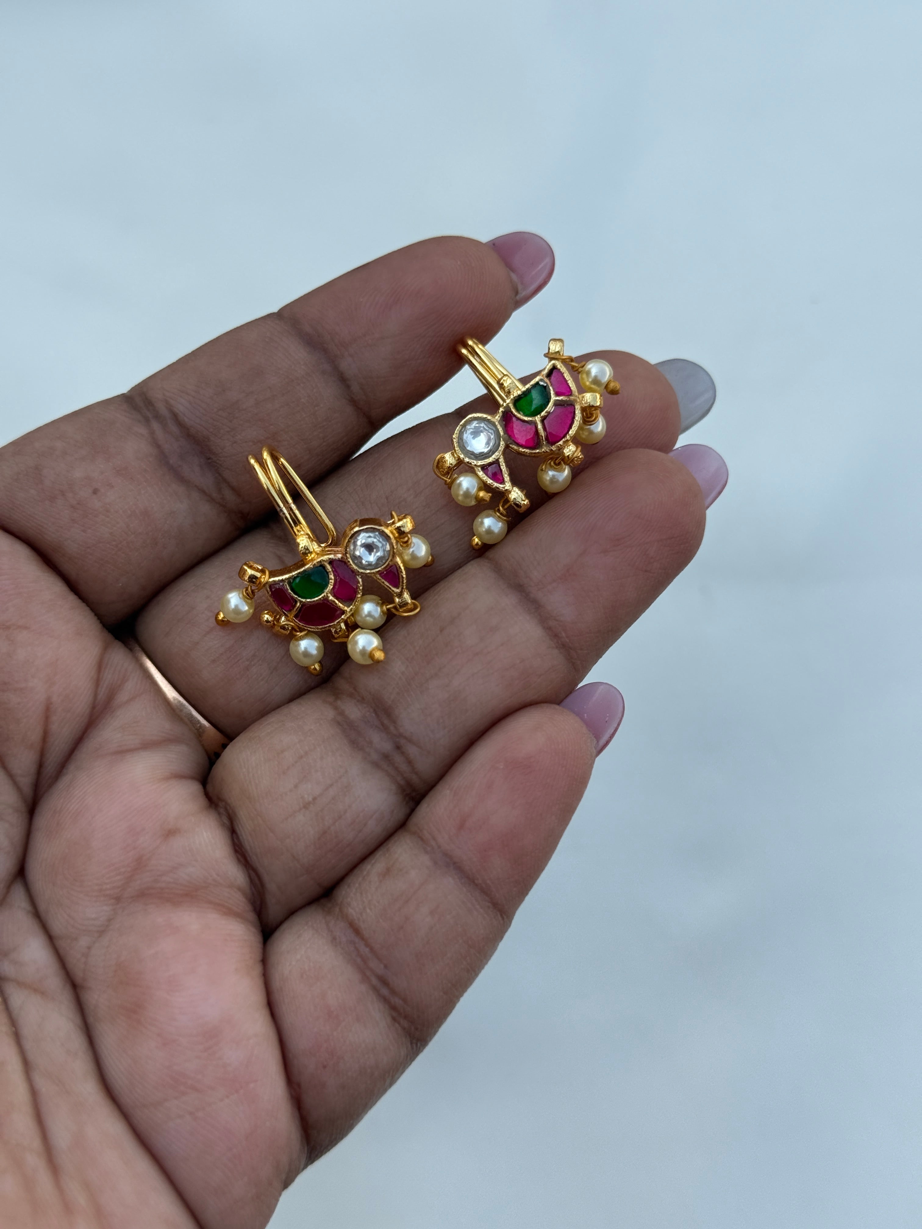 Bg004 jadau Kundan bugadi earrings