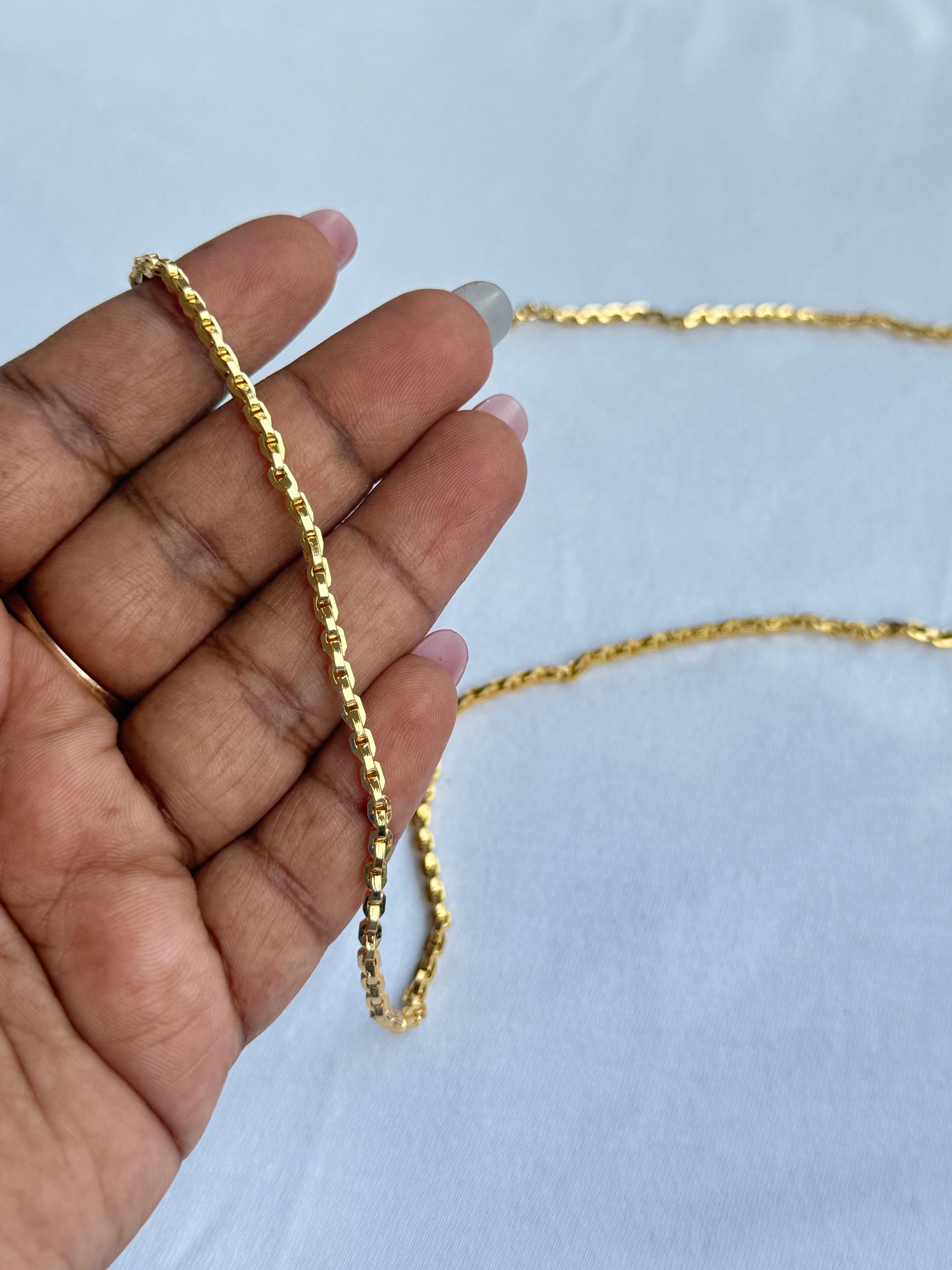 Tc025 28 inches unpolished panchaloham mangalsutra chain thali