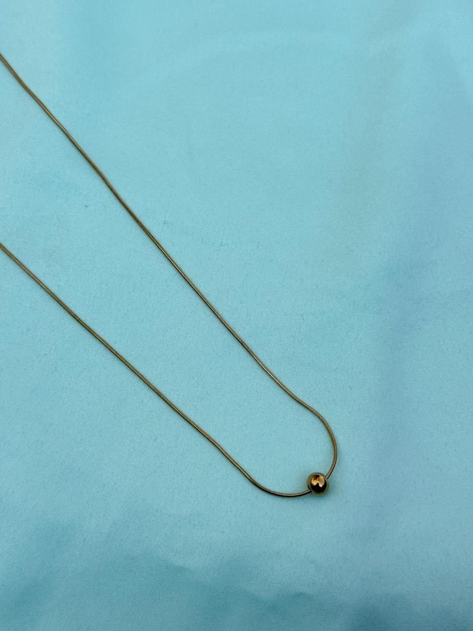 Dc045 anti tarnish single line ball 18inches adjustable daily wear chain