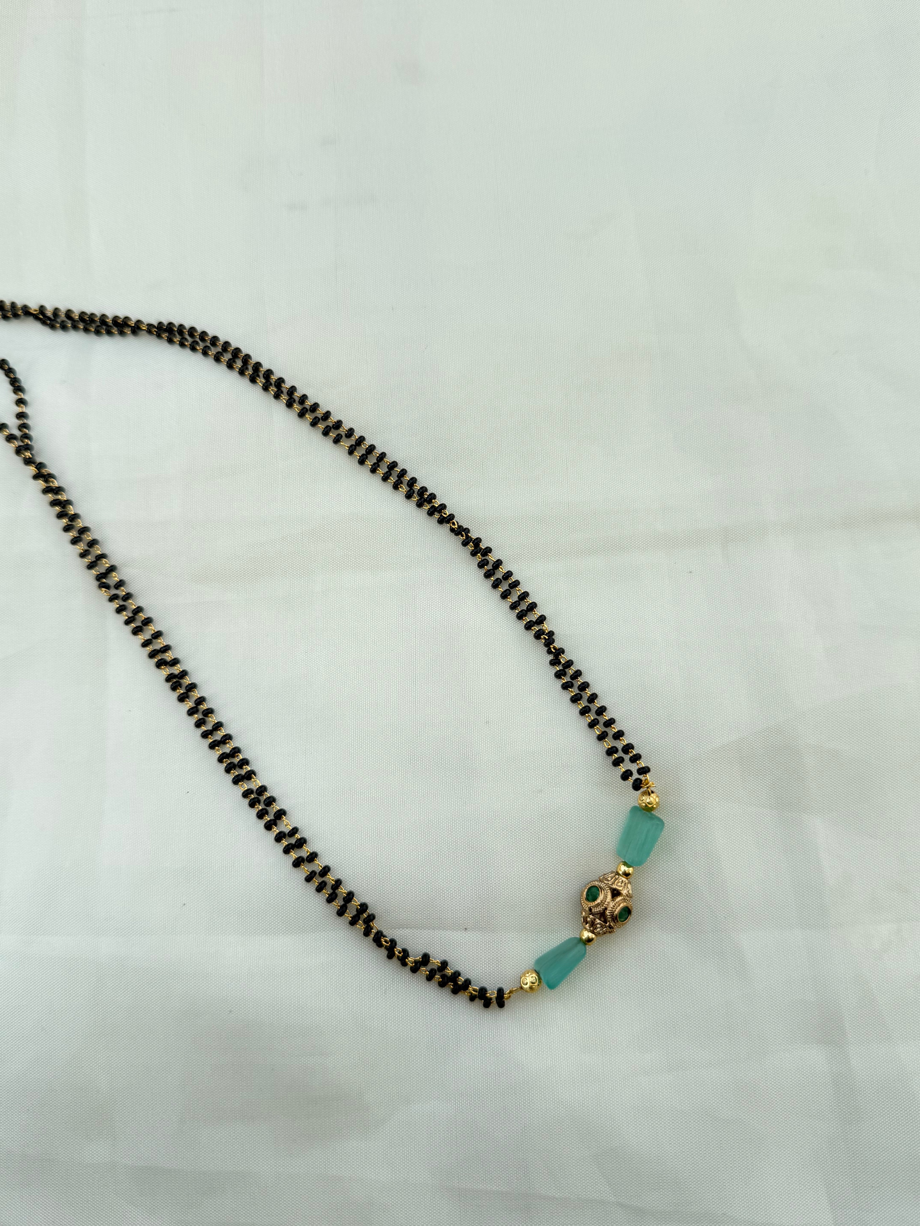 Bb5080 2 lines 18inches Blackbeads
