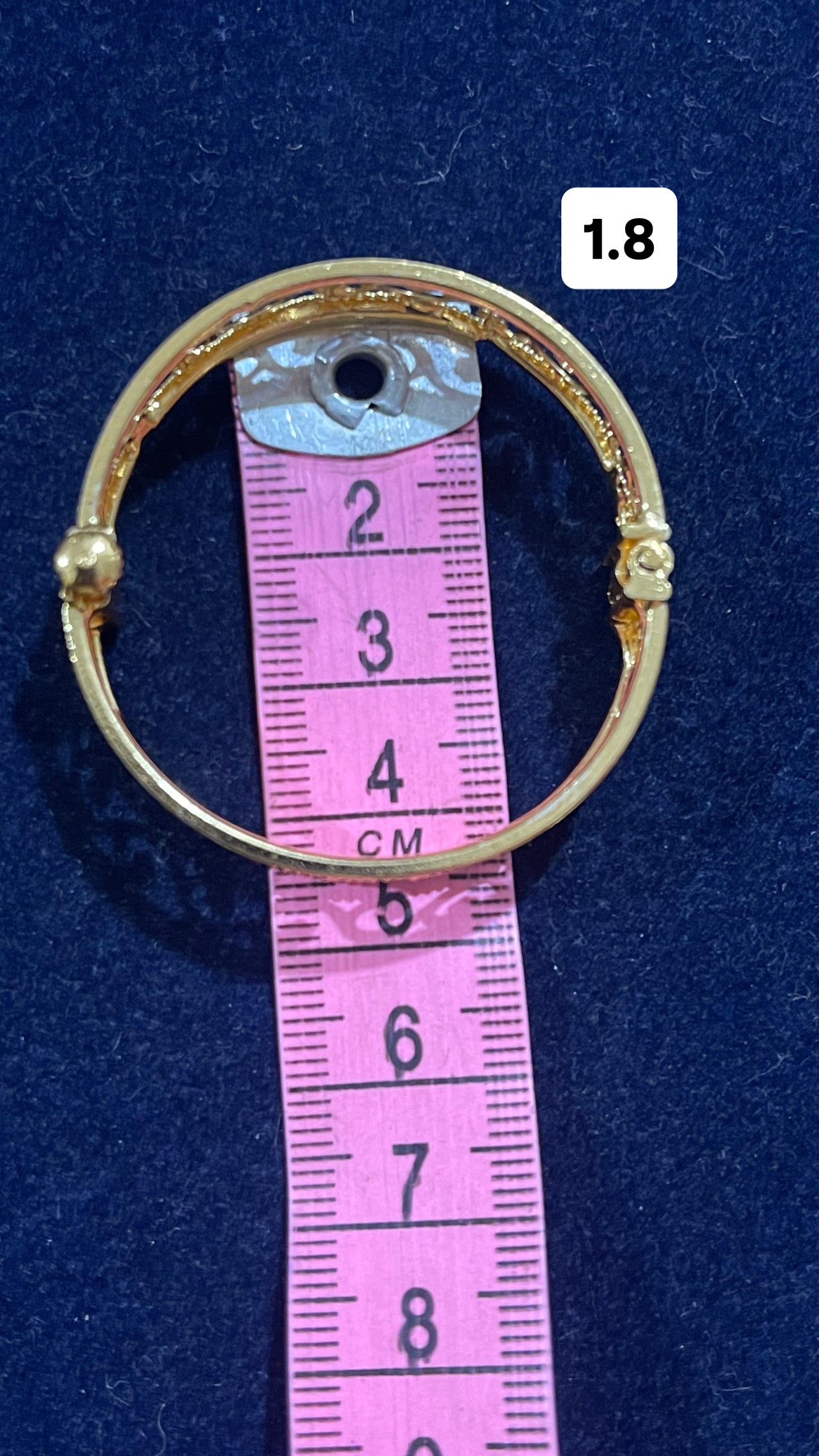 Kd066 Micropolish Openable Screw type kids Bangles