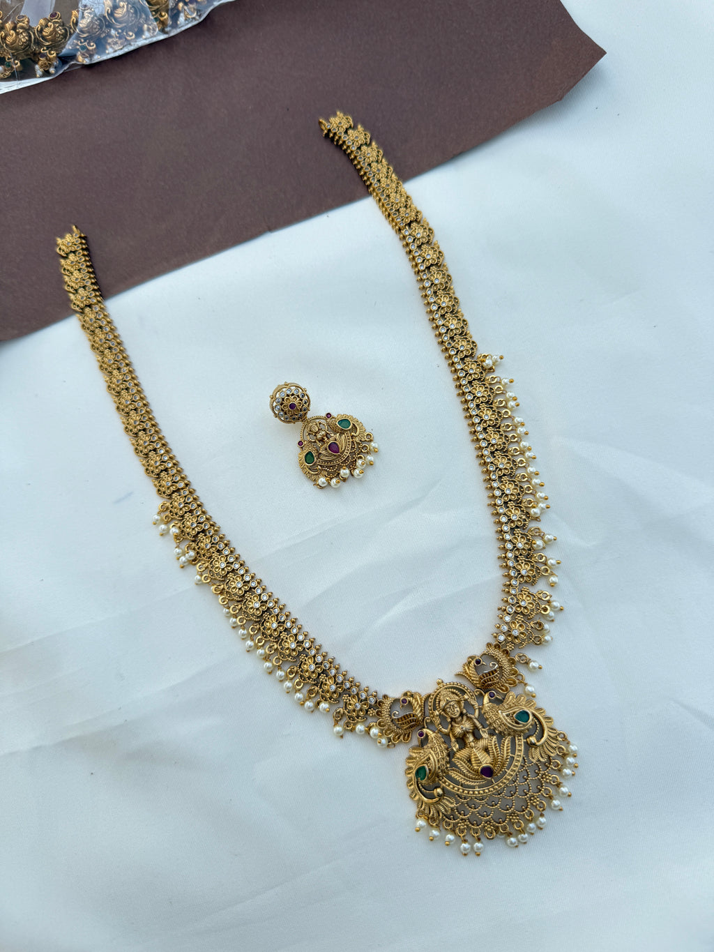 Lh584  simple Lakshmi Devi long haram