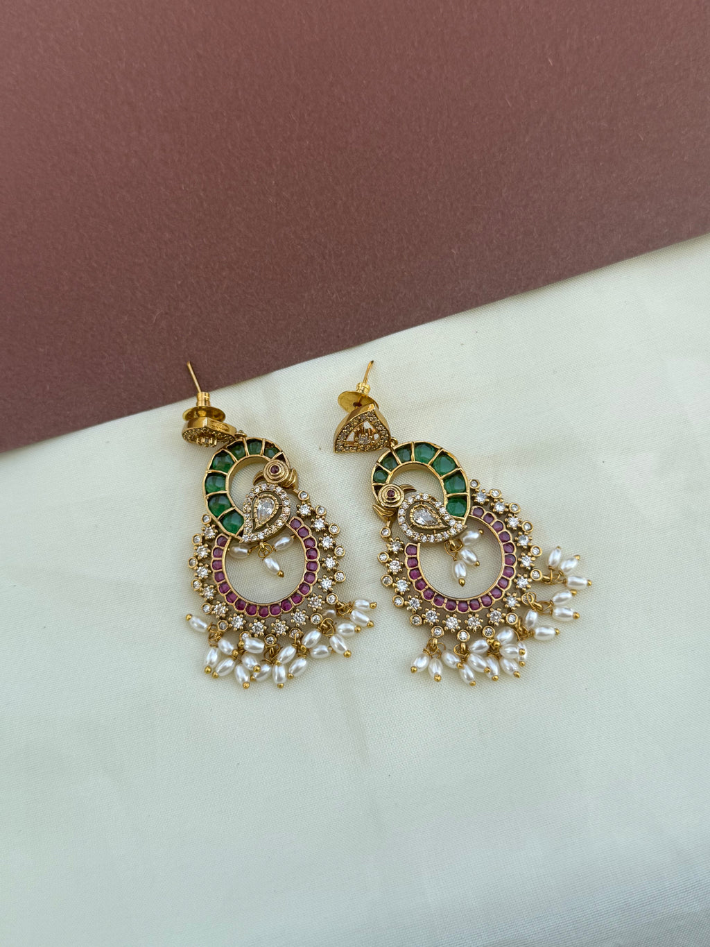 Er2048 kemp chandbali earrings