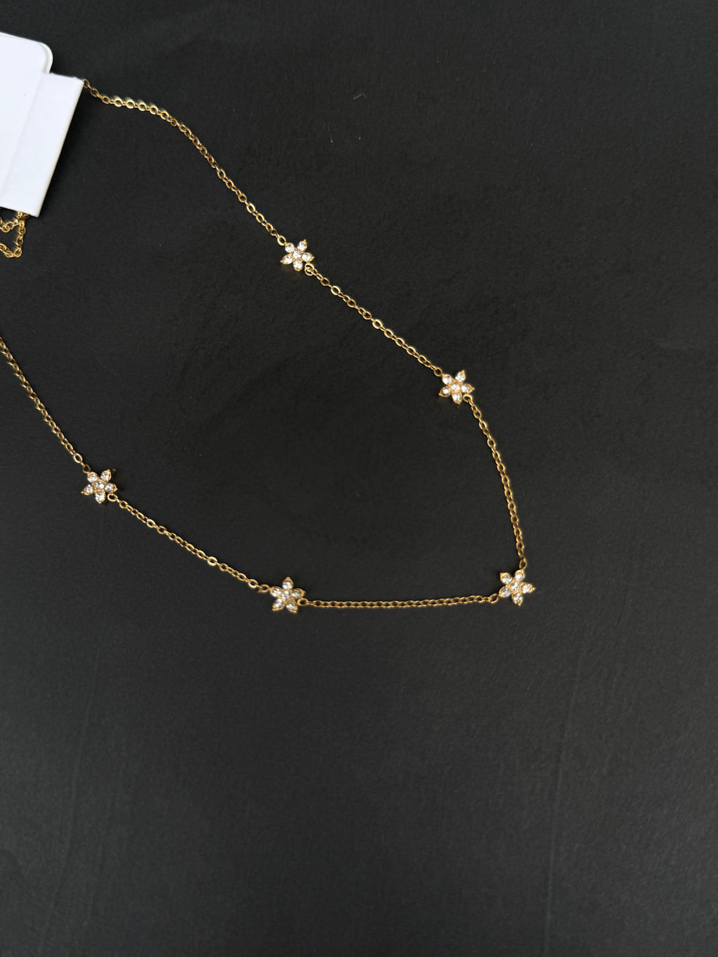 Dc015 5 flowers Anti tarnish chain