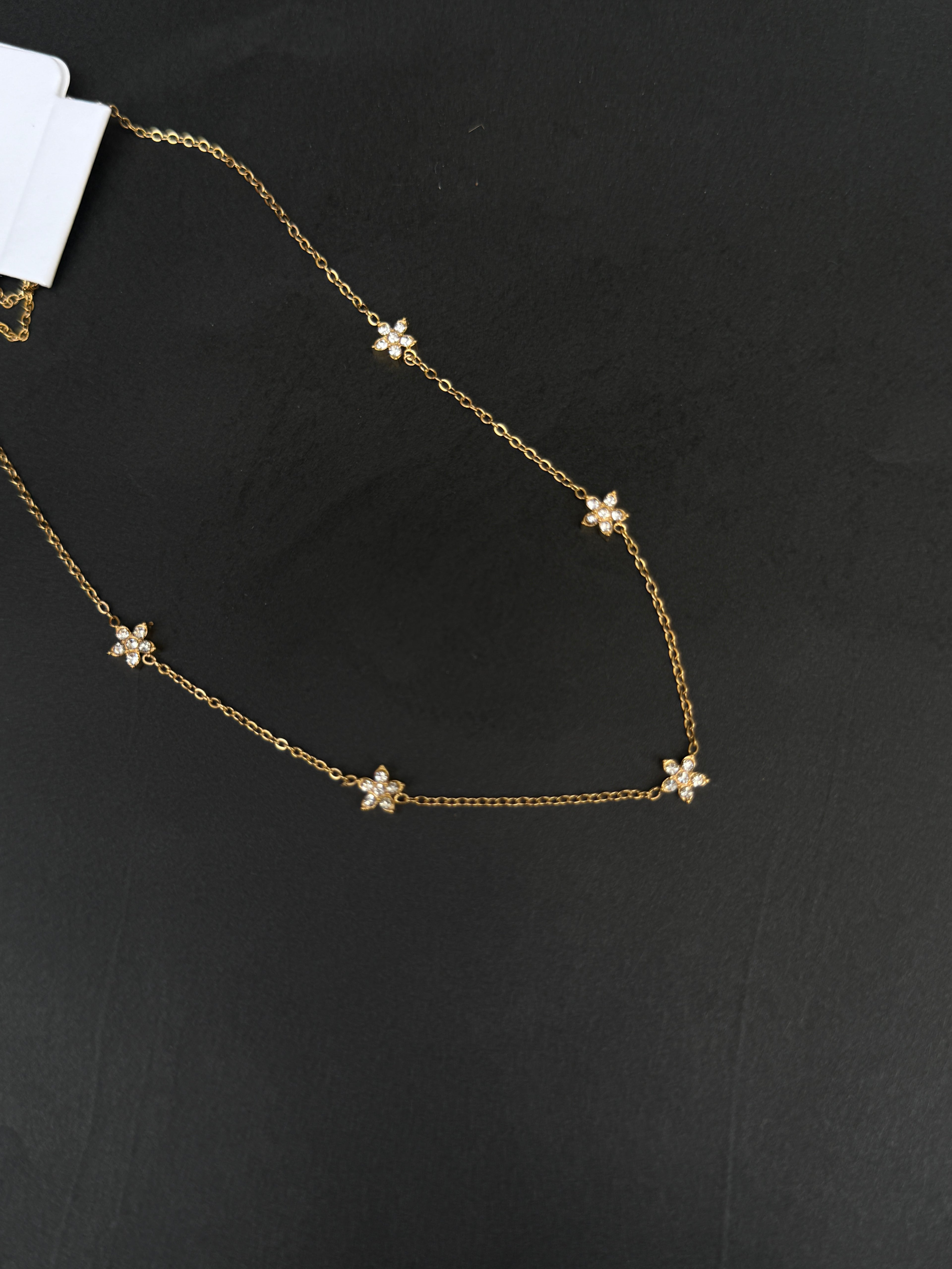 Dc015 5 flowers Anti tarnish chain