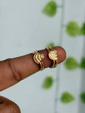 Panchaloham polished duck design toe rings tr024
