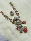 Ns206 pendant removable multi moissanite elephant unique neckset