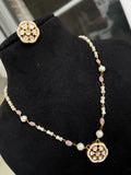 Kundan Pearl Chain pc009